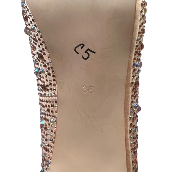 Carvela Kurt Geiger Rose Gold Lovebird Crystal-embellished Satin Stilettos - Picture 10 of 12